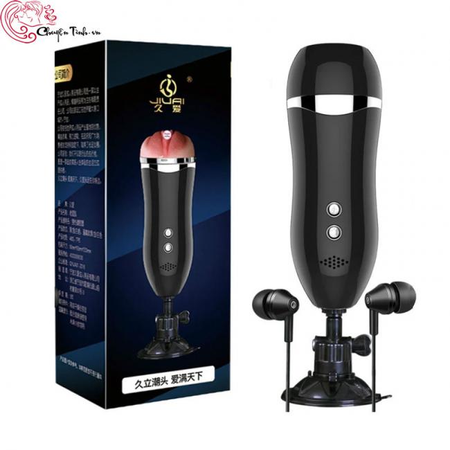 Âm đạo giả gắn tường rung rên JIUAI 41