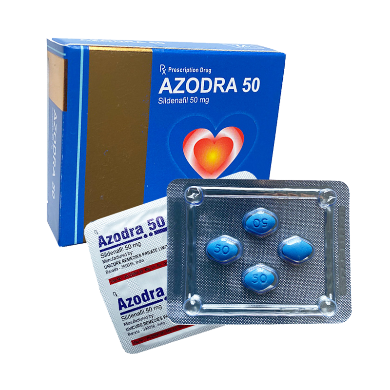 Azodra 50mg viên uống hỗ trợ cương dương kéo dài thời gian tăng cường sinh lý - Hộp 4 viên