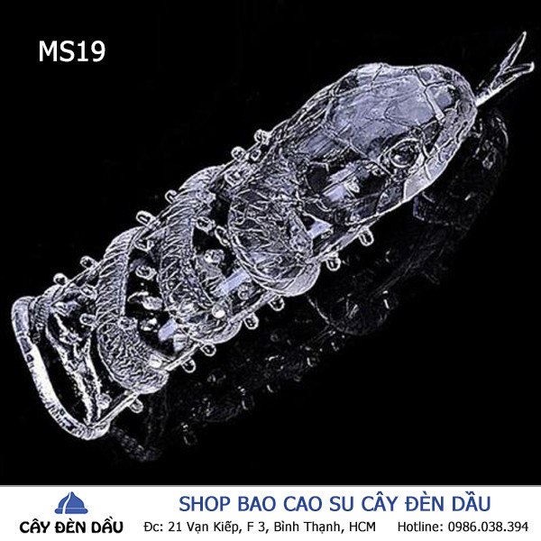 Bao cao su đôn dên hình rắn siêu độc