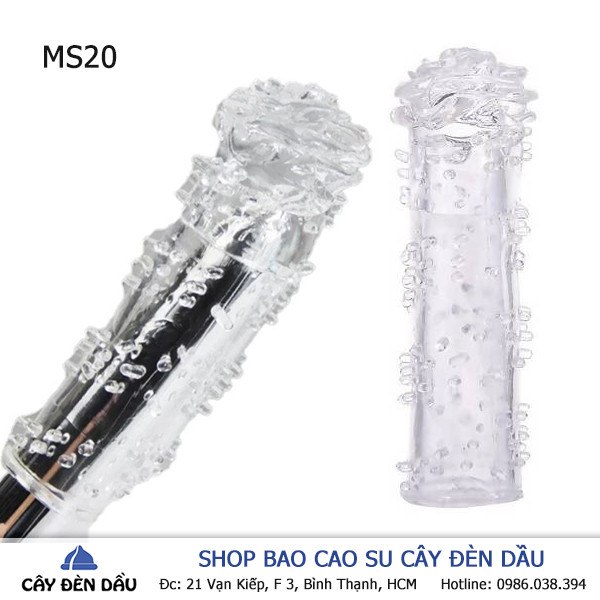 Bao cao su đôn dên hoa hồng có gai