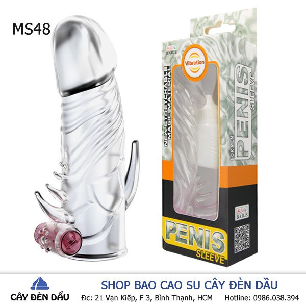 Bao cao su đôn dên trong suốt chính hãng Baile rung gốc