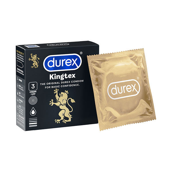 Bao cao su Durex Kingtex size nhỏ ôm sát hộp 3 chiếc