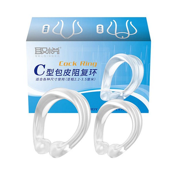 Bộ 2 vòng chữ C giữ cương cứng chống xuất tinh sớm cho nam