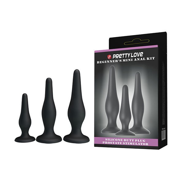 Bộ 3 phích cắm hậu môn Prettylove Beginner’s Mini Anal Kit