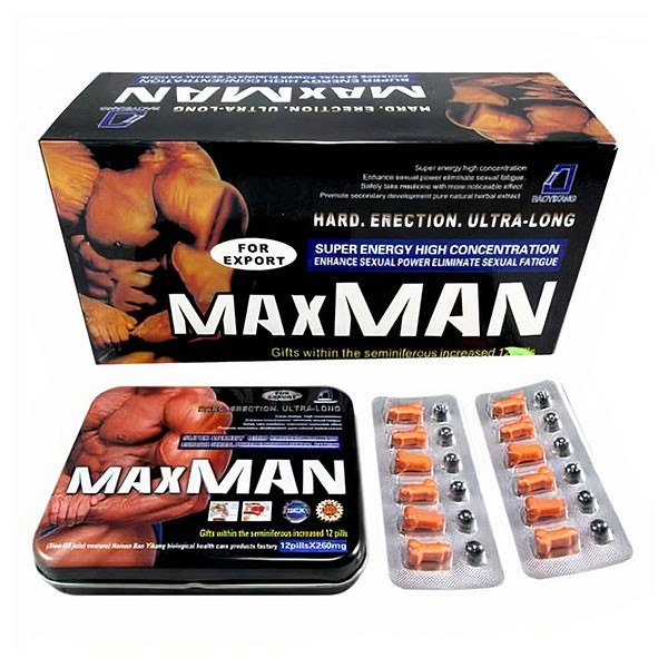 Thuốc cường dương Maxman 260mg hộp 24 viên