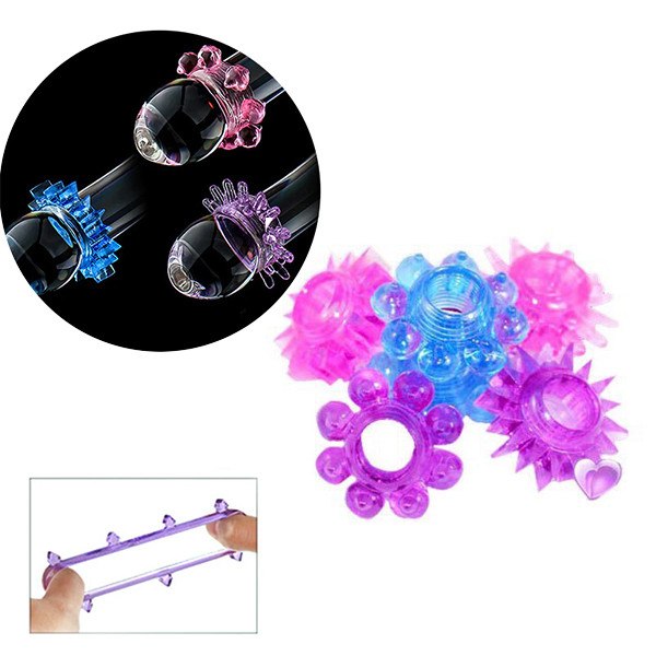 Vòng bi vòng gai silicone đeo dương vật cho nam
