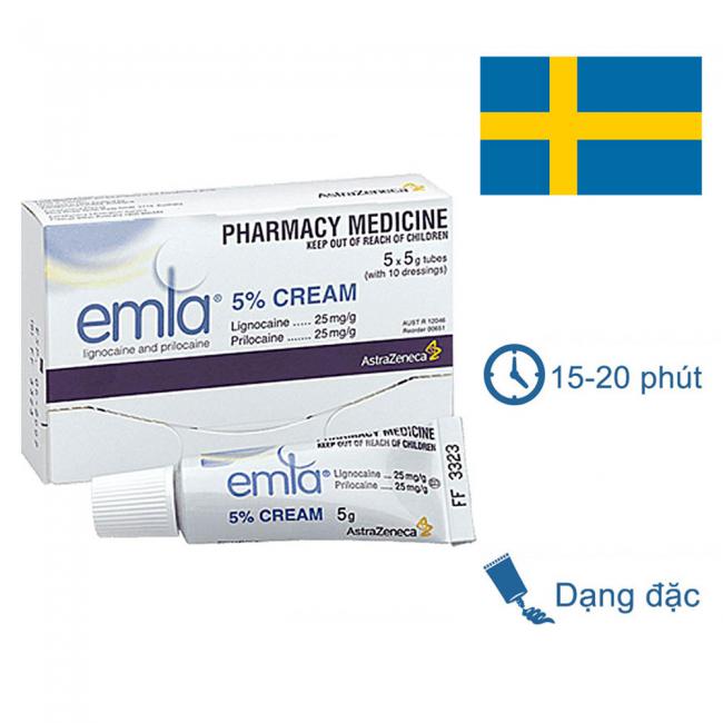 Emla 5% Cream – Kem bôi kéo dài thời gian quan hệ từ Thụy Điển
