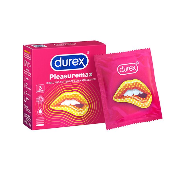 Bao cao su Durex Pleasuremax hộp 3 cái