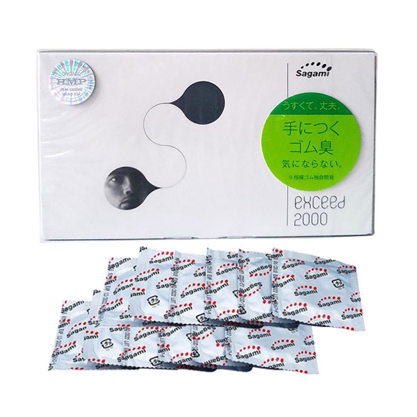 Bao cao su Sagami Exceed 2000 hộp 12 cái